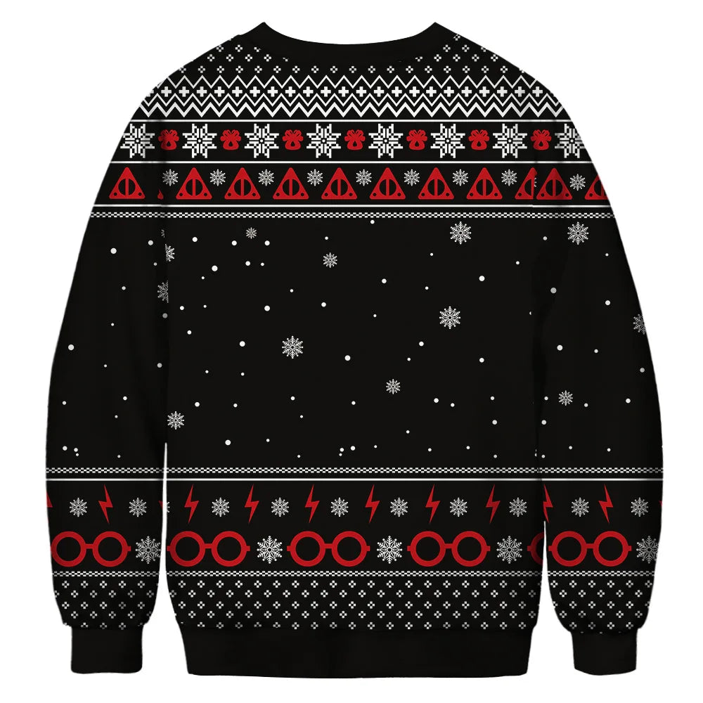 Friends Ugly Christmas Sweater Fun 3D Printed Sweater Fashion Unisex Long-sleeved Hooded Sweater Autumn Funny Christmas Party