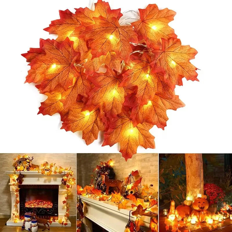 Artificial Maple Leaves LED String Light