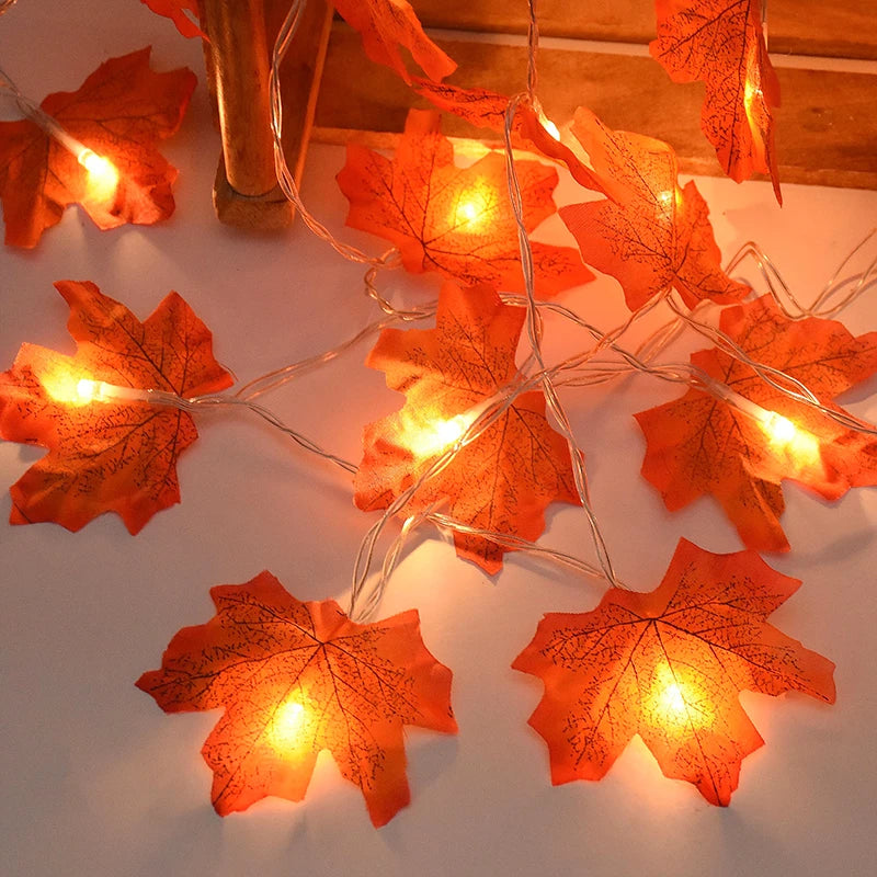 Artificial Maple Leaves LED String Light