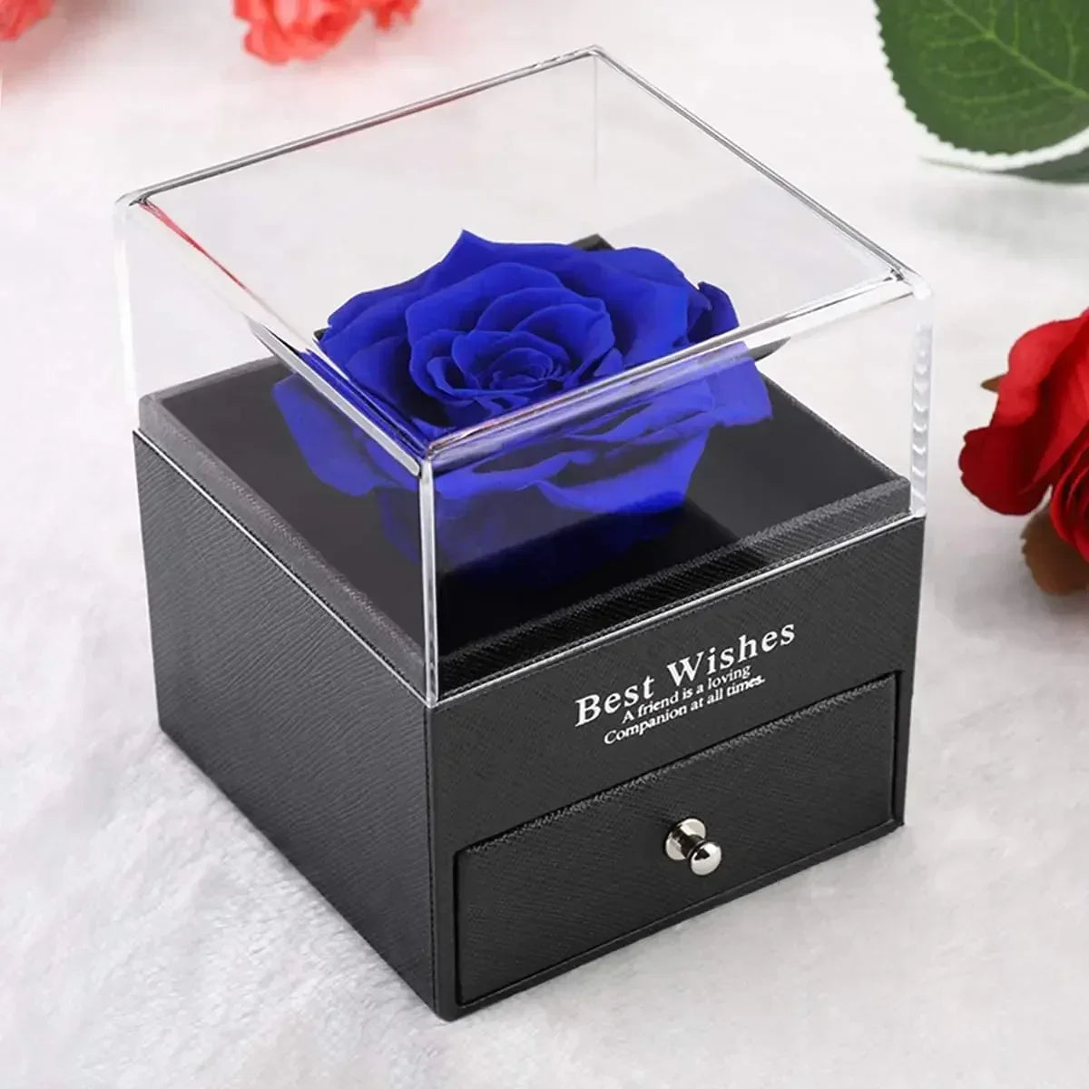 Eternal Rose Flower Jewelry Gift Box