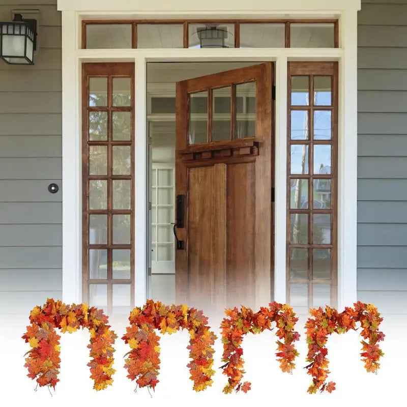 Fall Garland Maple Leaves Thanksgiving Decorations