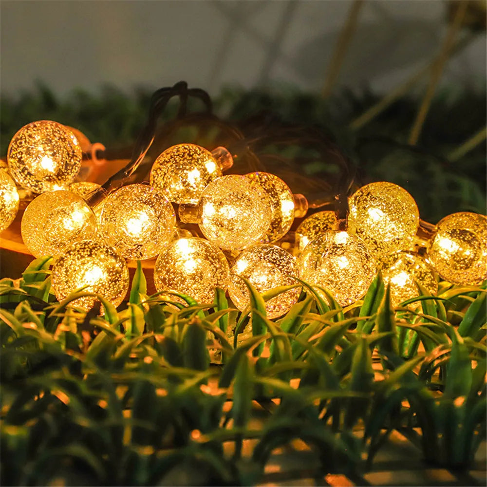 LED String Light Solar Fairy Lights 5m 20LED Warm Light Waterproof Outdoor Garden Wedding Decoration Christmas Lamp